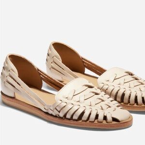 Nisolo Women's Huarache Sandals 2.0 Bone Color size 7.5